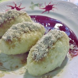 Kokos-Topfen-Grieß-Nockerl