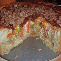 Kartoffelteig-Hackkuchen