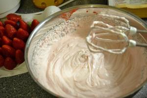 Stracciatella - Erdbeer - Schoko - Torte2