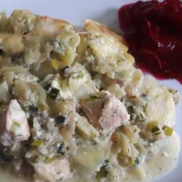 Kartoffelgratin mit Lachs